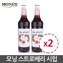 모닝 스트로베리 시럽 1000ml 2개세트