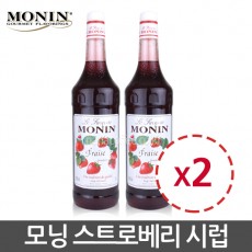 모닝 스트로베리 시럽 1000ml 2개세트