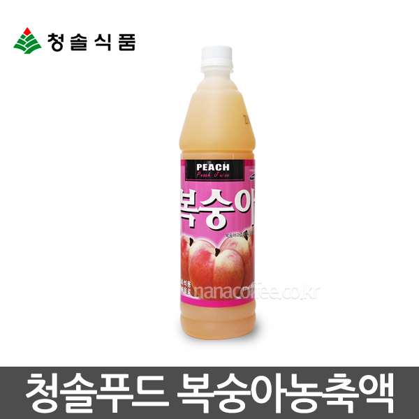 청솔푸드 복숭아농축액 835ml